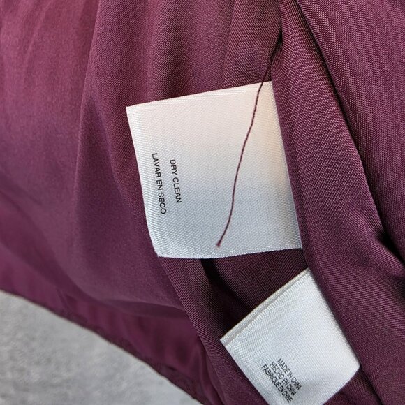 Anne Klein Jacket Womens Petite Small Chianti Quilted Floral Snap Front Lined - Picture 13 of 15